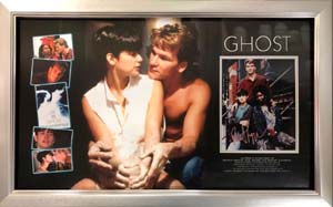 Ghost Presentation Hand signed by Patrick Swayze, Demi Moore and Whoopi Goldberg.